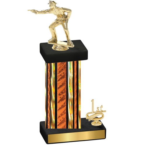 Accented Single Orange Glacier First Place Shooter Trophy