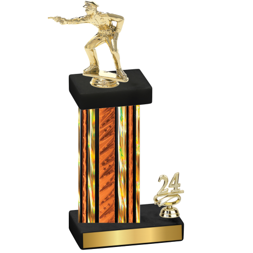 Accented Single Orange Glacier Year Shooter Trophy