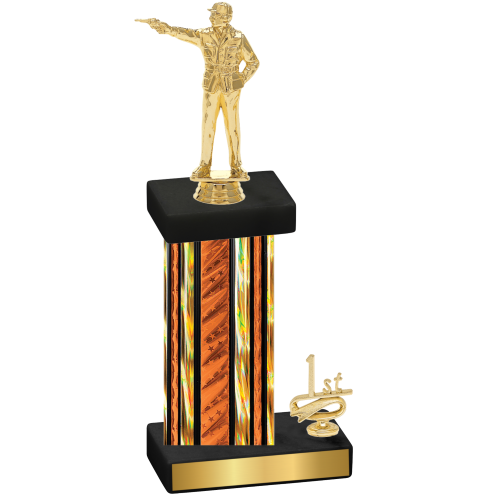 Accented Single Orange Glacier First Place Shooter Trophy