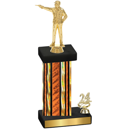 Accented Single Orange Glacier Year Shooter Trophy