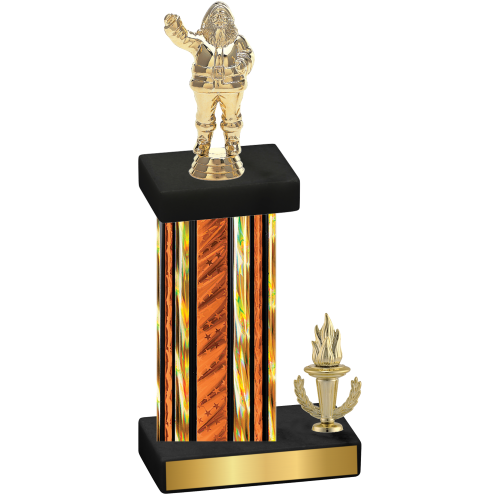 Accented Single Orange Glacier Victory Holiday Trophy