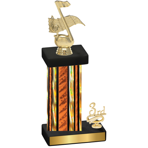 Accented Single Orange Glacier Third Place Music Trophy