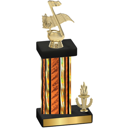 Accented Single Orange Glacier Victory Music Trophy