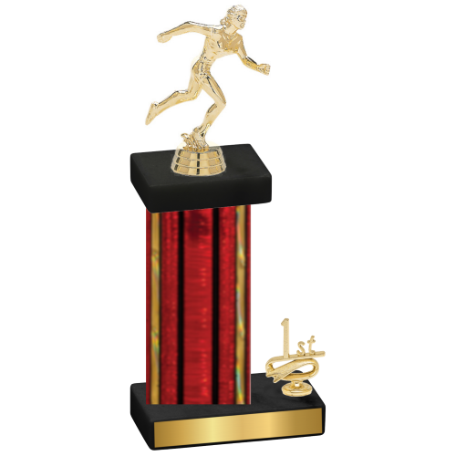 Accented Single Red Glacier First Place Running Trophy