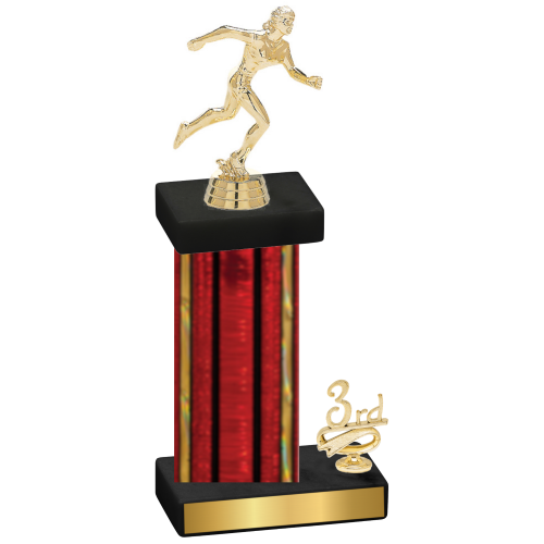 Accented Single Red Glacier Third Place Running Trophy