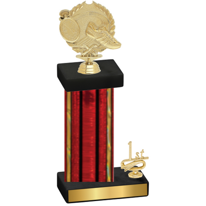 Accented Single Red Glacier First Place Running Trophy