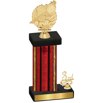 Accented Single Red Glacier Third Place Swimming Trophy