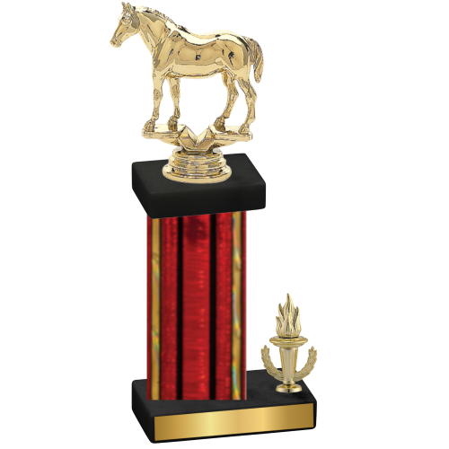 Accented Single Red Glacier Victory Horses Trophy