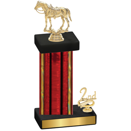 Accented Single Red Glacier Second Place Horses Trophy