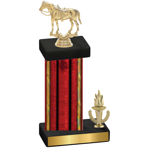 Accented Single Red Glacier Victory Horses Trophy