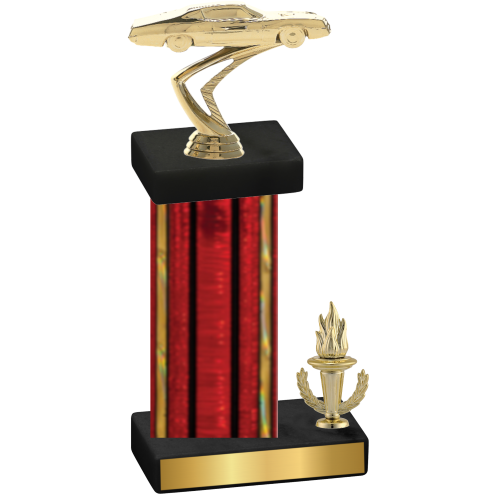 Accented Single Red Glacier Victory Cars Trophy