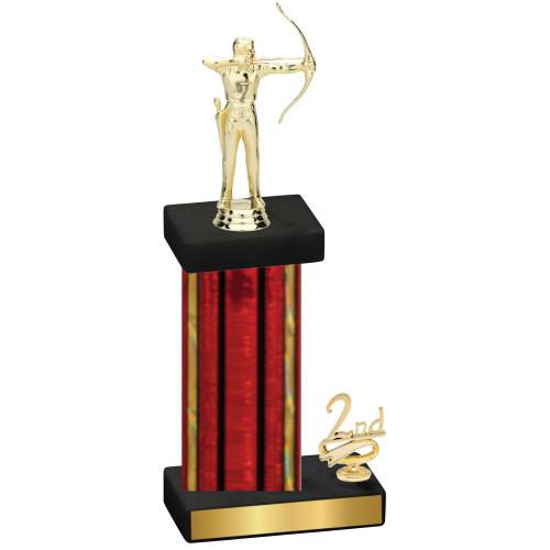Accented Single Red Glacier Second Place Archery Trophy