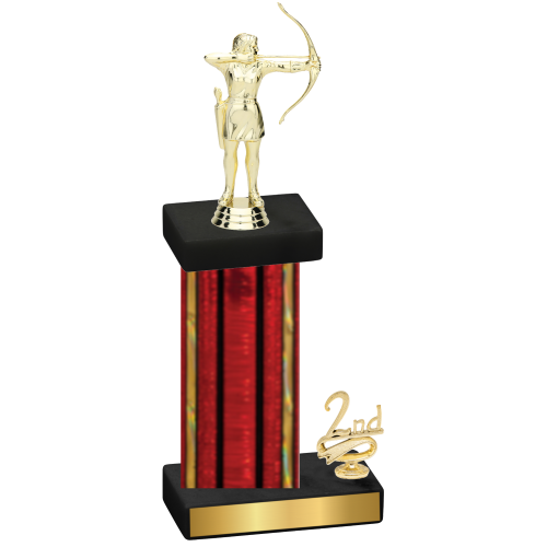 Accented Single Red Glacier Second Place Archery Trophy