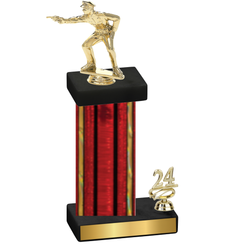 Accented Single Red Glacier Year Shooter Trophy