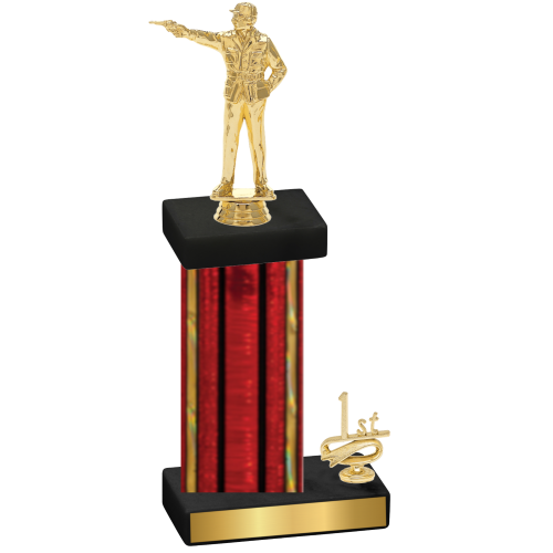 Accented Single Red Glacier First Place Shooter Trophy