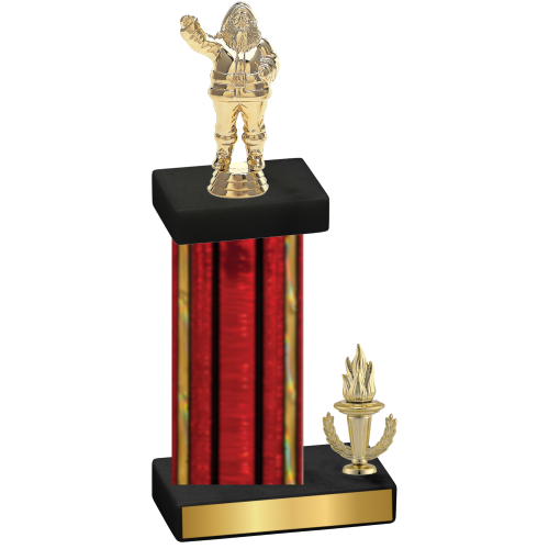Accented Single Red Glacier Victory Holiday Trophy