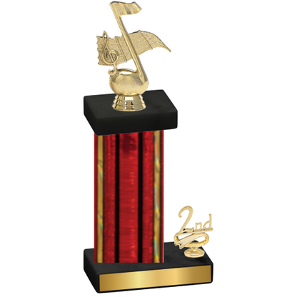 Accented Single Red Glacier Second Place Music Trophy