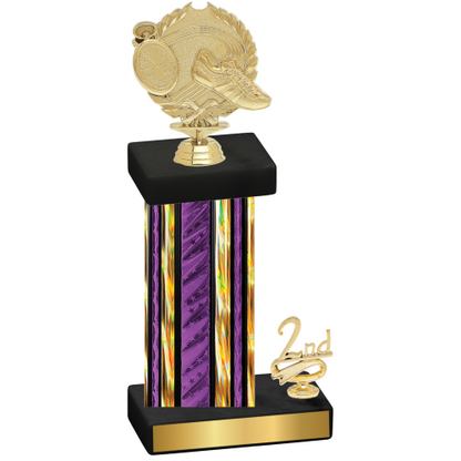 Accented Single Purple Glacier Second Place Running Trophy