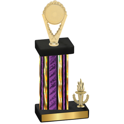 Accented Single Purple Glacier Victory Insert Trophy