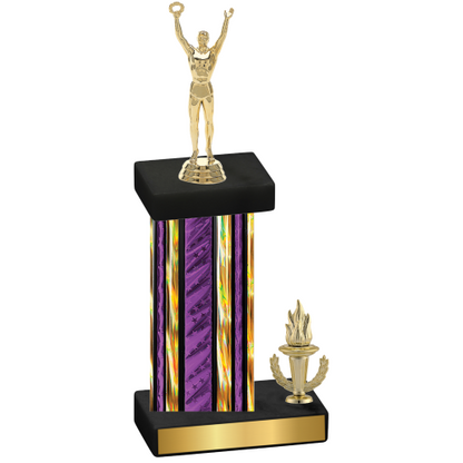 Accented Single Purple Glacier Victory Victory Trophy