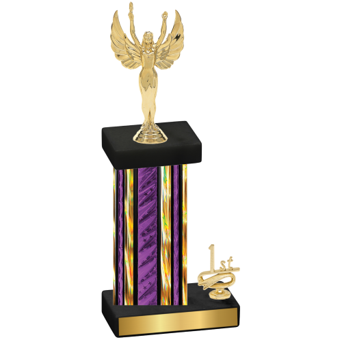 Accented Single Purple Glacier First Place Victory Trophy