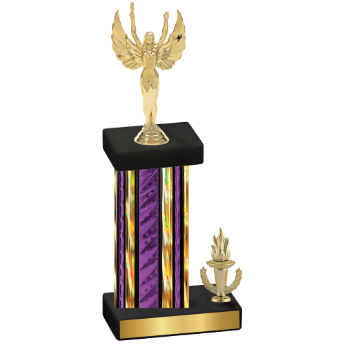 Accented Single Purple Glacier Victory Victory Trophy