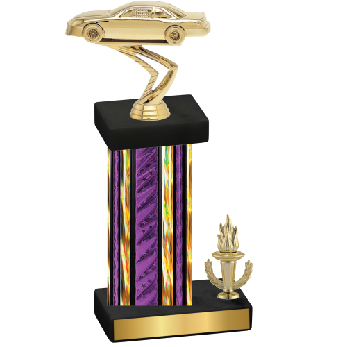 Accented Single Purple Glacier Victory Cars Trophy