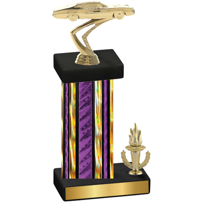 Accented Single Purple Glacier Victory Cars Trophy