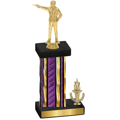 Accented Single Purple Glacier Victory Shooter Trophy