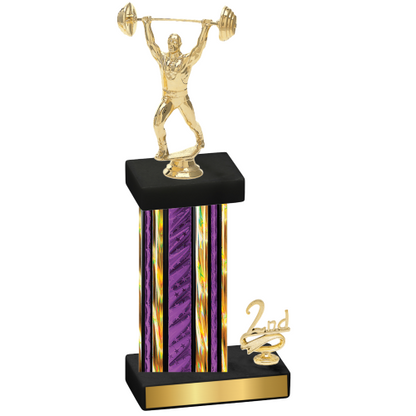 Accented Single Purple Glacier Second Place Weights Trophy