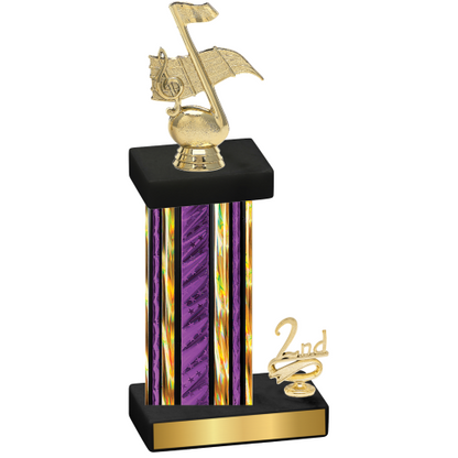 Accented Single Purple Glacier Second Place Music Trophy