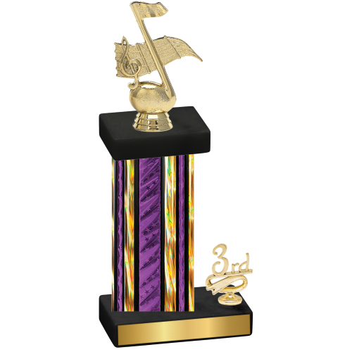 Accented Single Purple Glacier Third Place Music Trophy