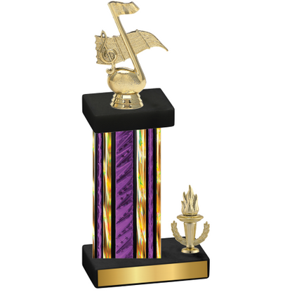 Accented Single Purple Glacier Victory Music Trophy