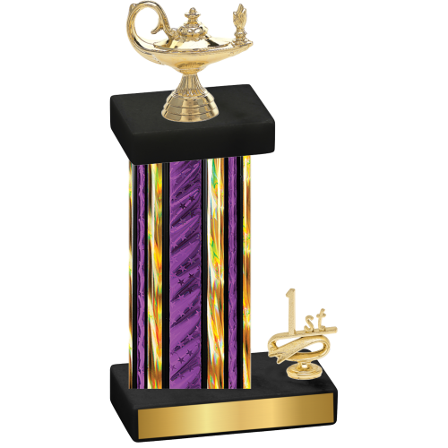 Accented Single Purple Glacier First Place Academics Trophy