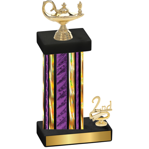 Accented Single Purple Glacier Second Place Academics Trophy