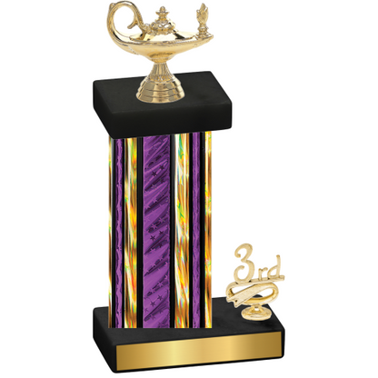 Accented Single Purple Glacier Third Place Academics Trophy