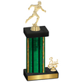 Accented Single Green Glacier Third Place Running Trophy