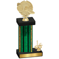 Accented Single Green Glacier First Place Running Trophy