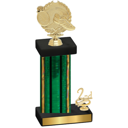 Accented Single Green Glacier Second Place Running Trophy