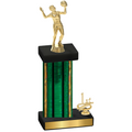 Accented Single Green Glacier First Place Volleyball Trophy