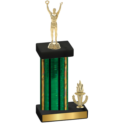 Accented Single Green Glacier Victory Victory Trophy