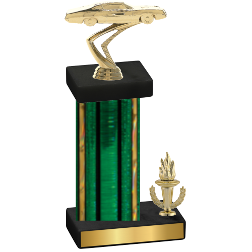 Accented Single Green Glacier Victory Cars Trophy