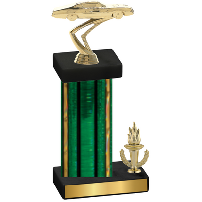 Accented Single Green Glacier Victory Cars Trophy