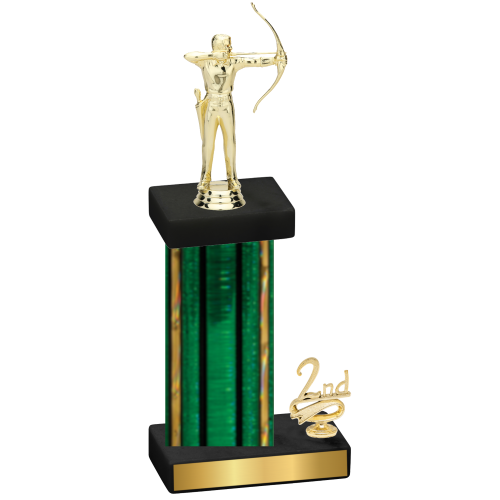 Accented Single Green Glacier Second Place Archery Trophy