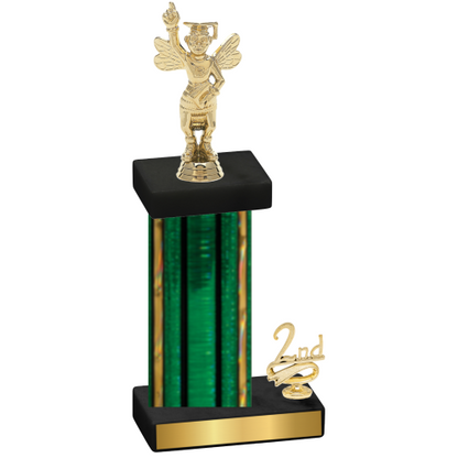 Accented Single Green Glacier Second Place Academics Trophy