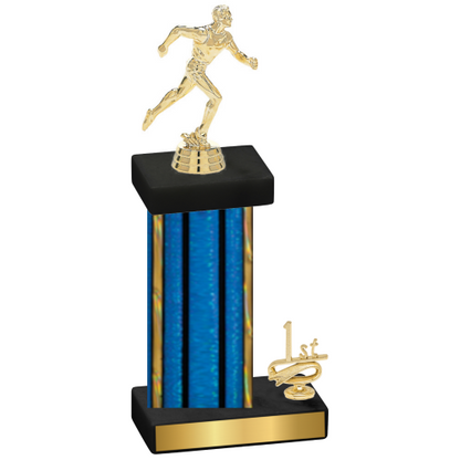 Accented Single Blue Glacier First Place Running Trophy