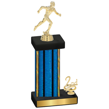 Accented Single Blue Glacier Second Place Running Trophy