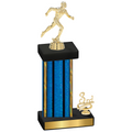Accented Single Blue Glacier Third Place Running Trophy