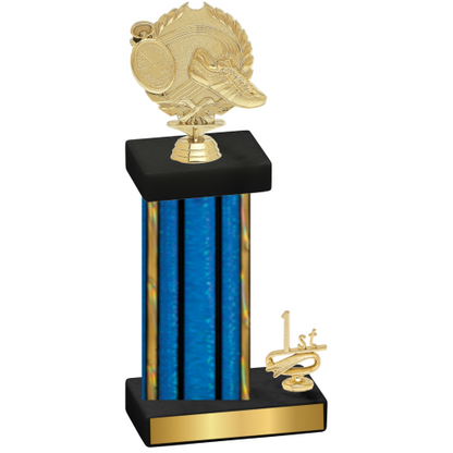 Accented Single Blue Glacier First Place Running Trophy