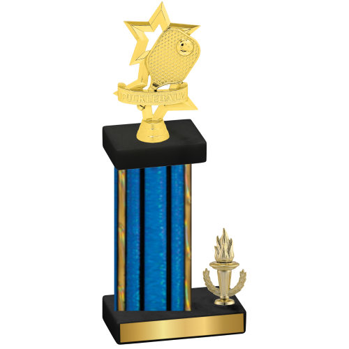 Accented Single Blue Glacier Victory Pickleball Trophy